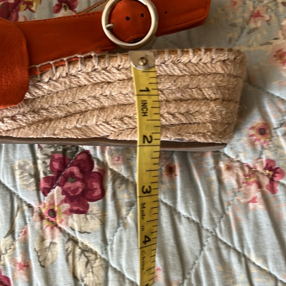 Women's Franco Sarto Tangerine Pirouette Suede Espadrille Slingback Sandals. 7M - Picture 15 of 16